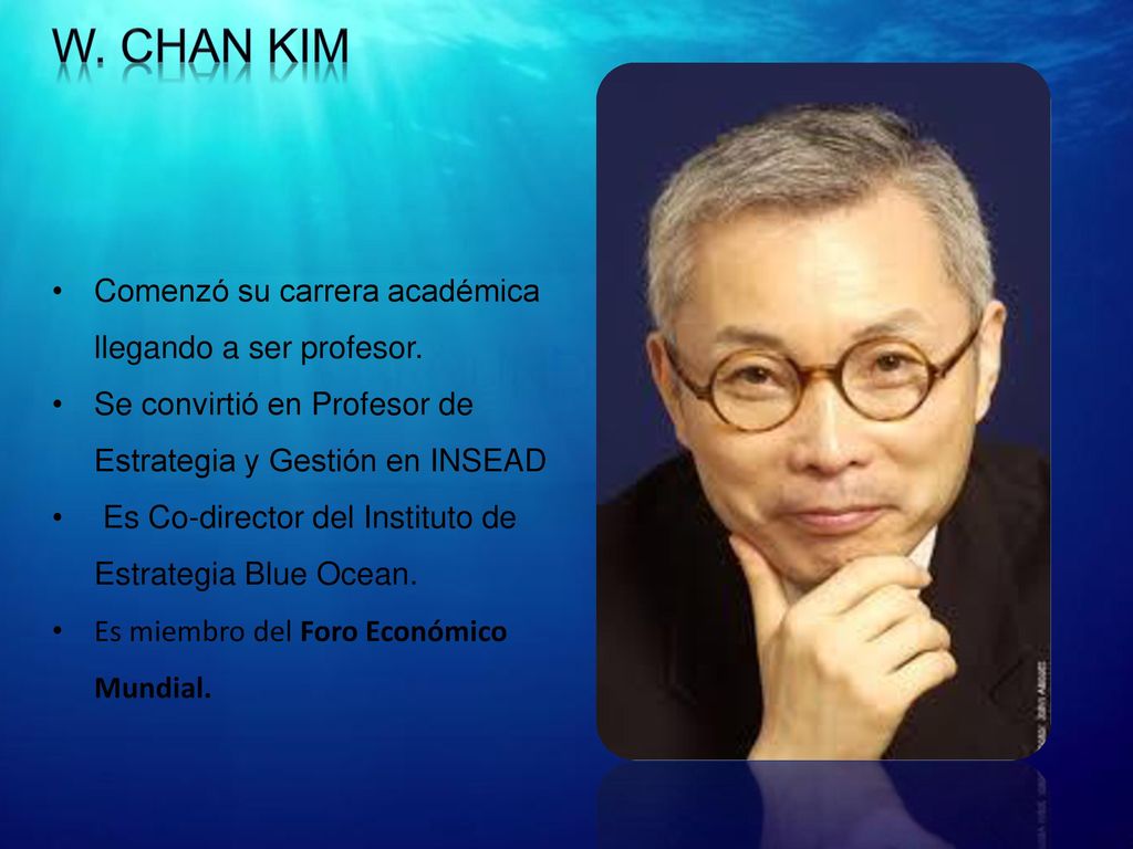 W. Chan Kim Comenzó su carrera académica llegando a ser profesor.