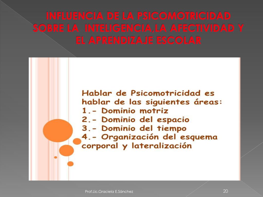 INFLUENCIA DE LA PSICOMOTRICIDAD SOBRE LA INTELIGENCIA,LA AFECTIVIDAD Y EL APRENDIZAJE ESCOLAR