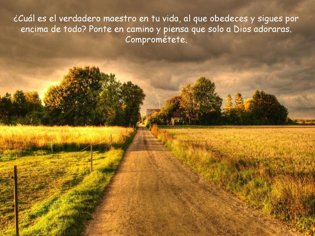 ¿Cuál es el verdadero maestro en tu vida, al que obedeces y sigues por encima de todo.