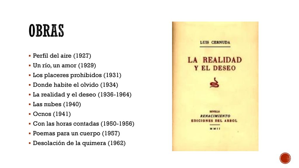 Obras Perfil del aire (1927) Un río, un amor (1929)