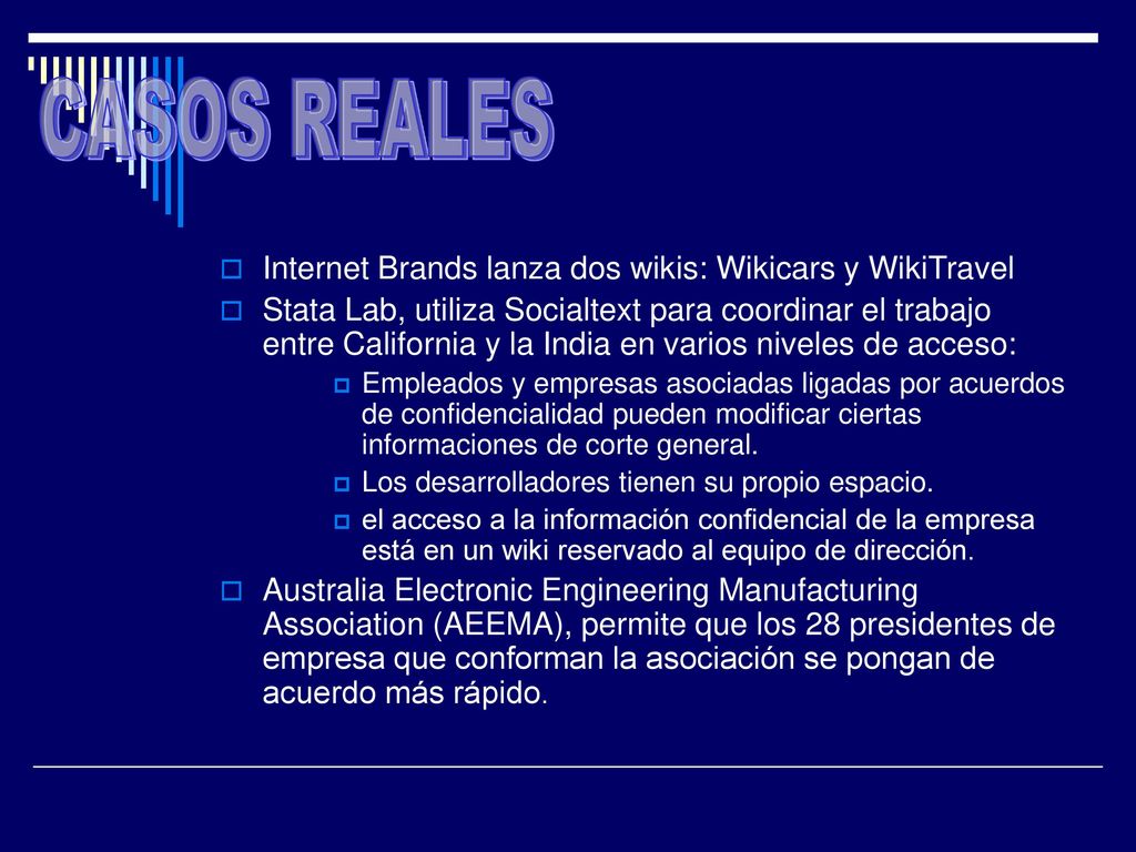 CASOS REALES Internet Brands lanza dos wikis: Wikicars y WikiTravel