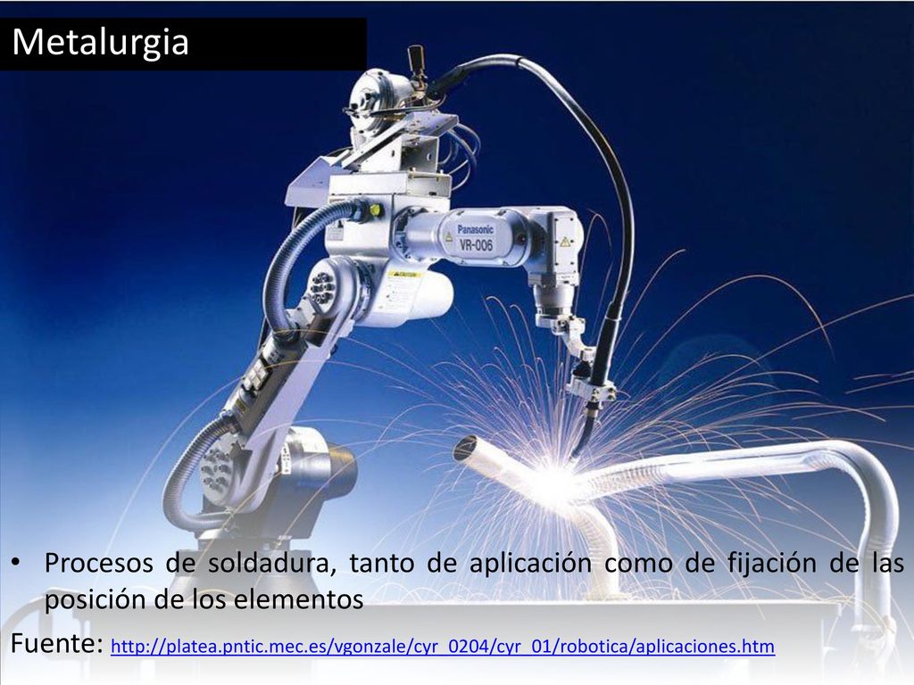 Metalurgia Procesos de soldadura, tanto de aplicación como de fijación de las posición de los elementos.