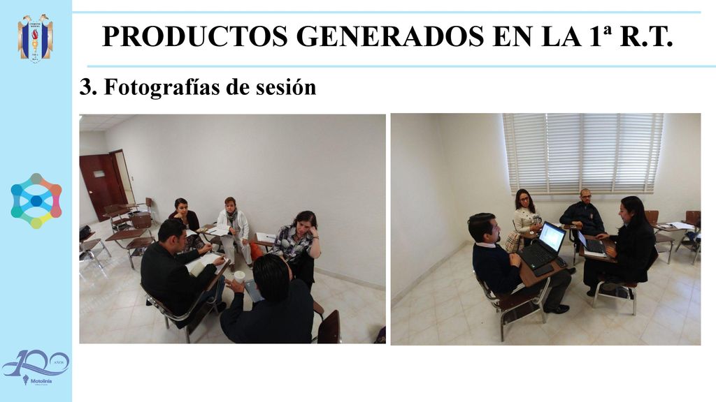 PRODUCTOS GENERADOS EN LA 1ª R.T.