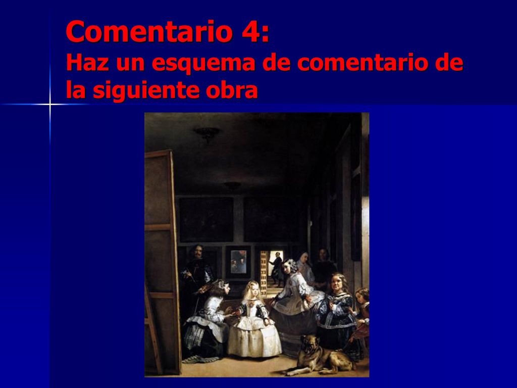 Comentario 4: Haz un esquema de comentario de la siguiente obra