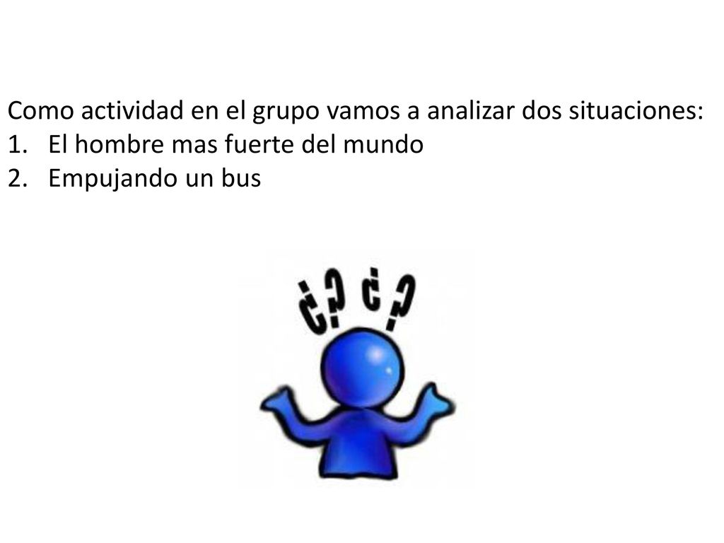 Como actividad en el grupo vamos a analizar dos situaciones: