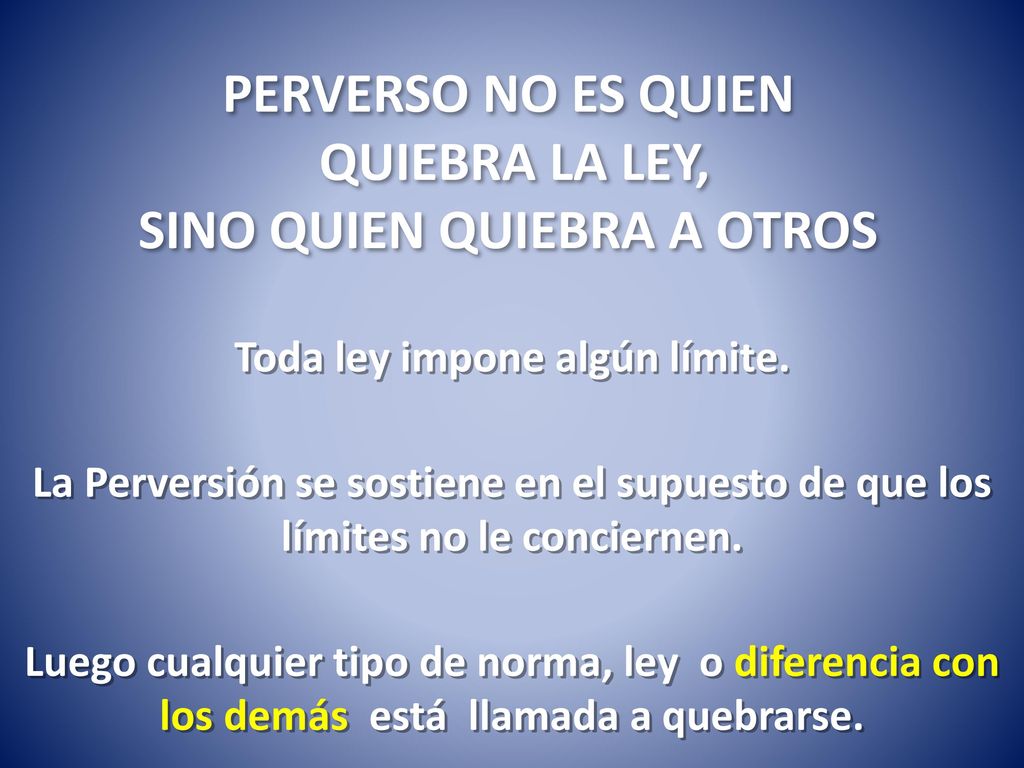 SINO QUIEN QUIEBRA A OTROS Toda ley impone algún límite.
