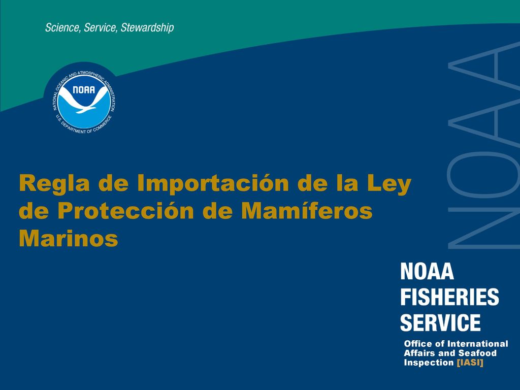 Regla de Importación de la Ley de Protección de Mamíferos Marinos