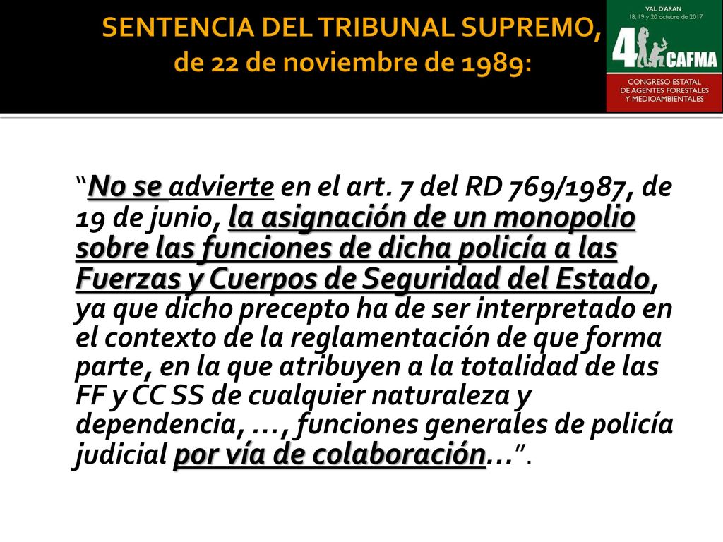 SENTENCIA DEL TRIBUNAL SUPREMO, de 22 de noviembre de 1989: