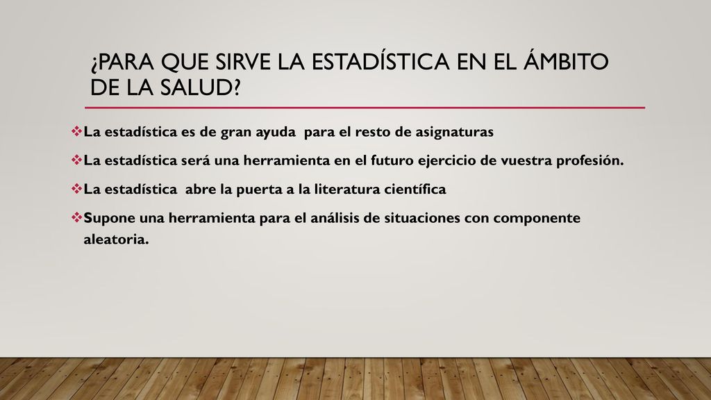 ¿Para que sirve la estadística en el ámbito de la salud