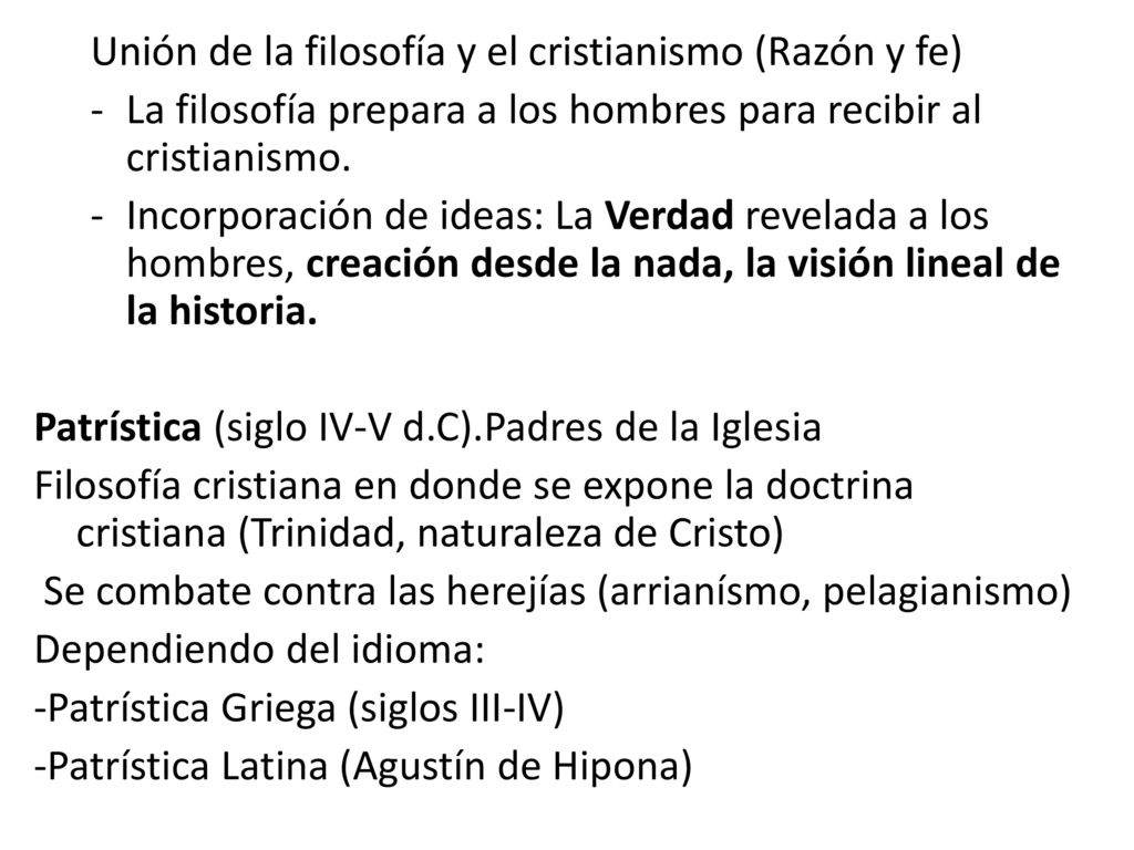 Unión de la filosofía y el cristianismo (Razón y fe)