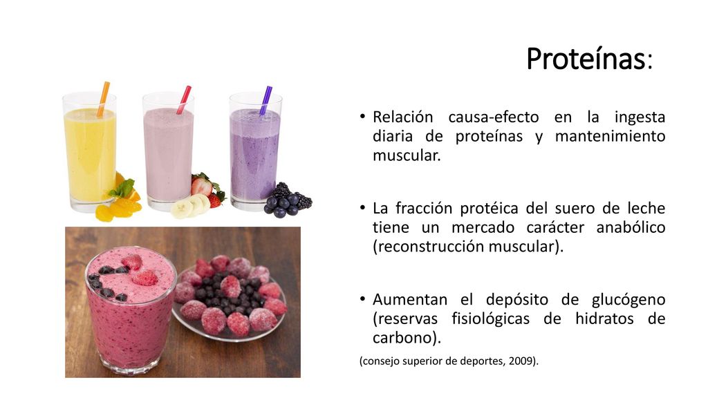 Proteínas: Relación causa-efecto en la ingesta diaria de proteínas y mantenimiento muscular.