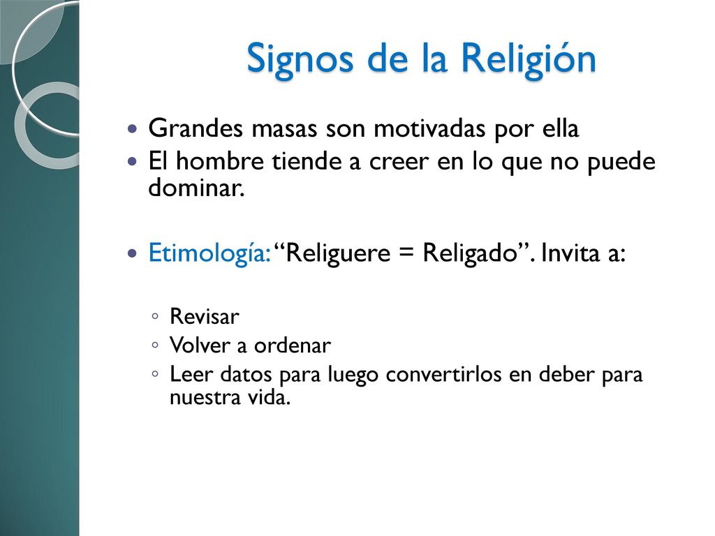 Signos de la Religión Grandes masas son motivadas por ella