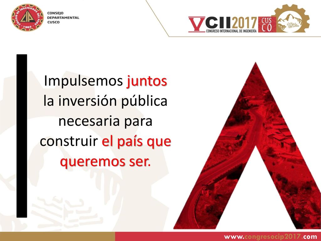 Impulsemos juntos la inversión pública necesaria para construir el país que queremos ser.