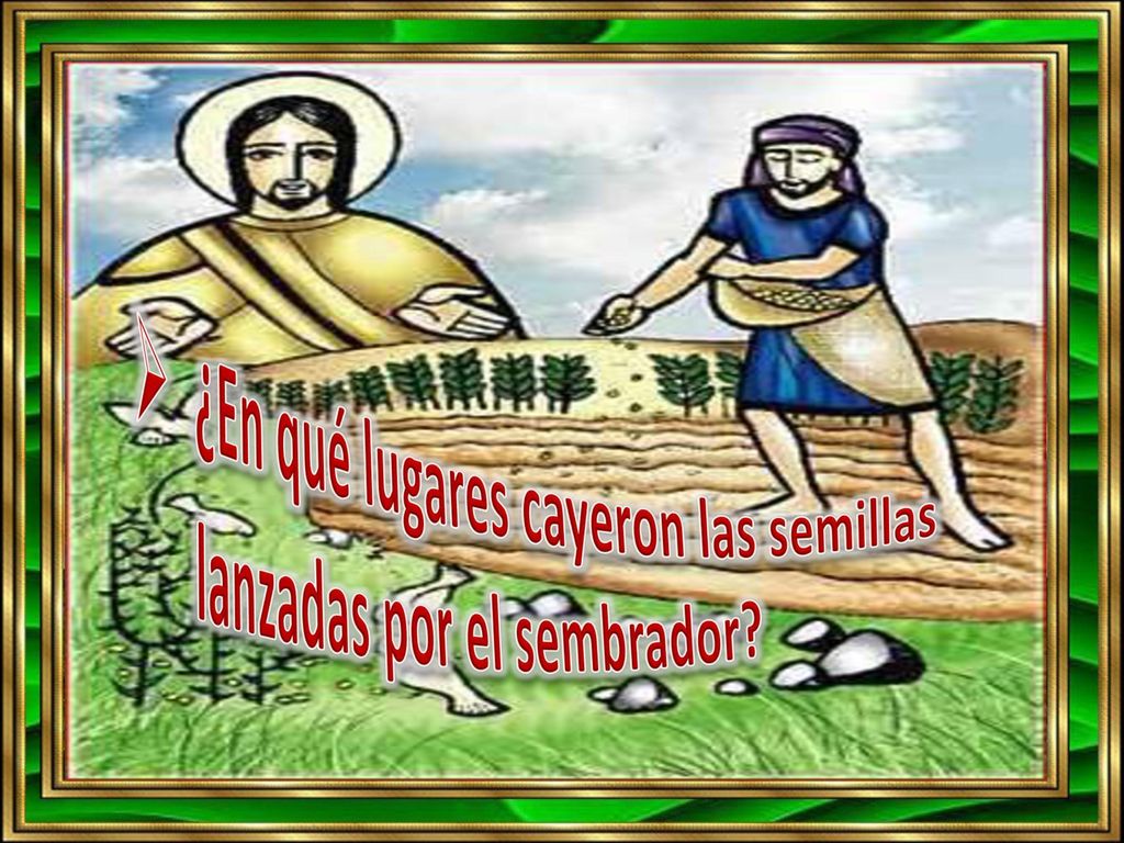 ¿En qué lugares cayeron las semillas lanzadas por el sembrador