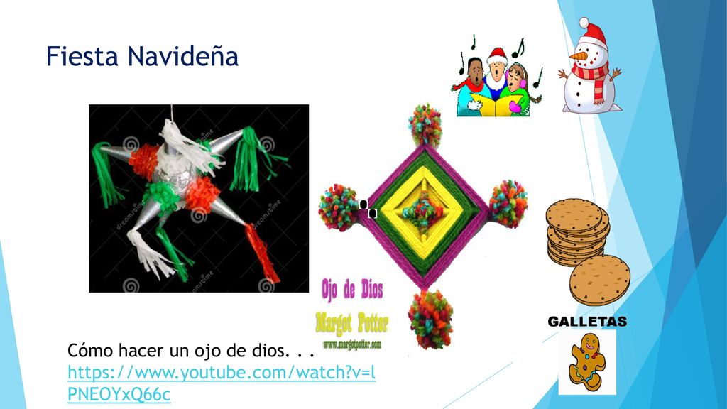 Fiesta Navideña Cómo hacer un ojo de dios. . .