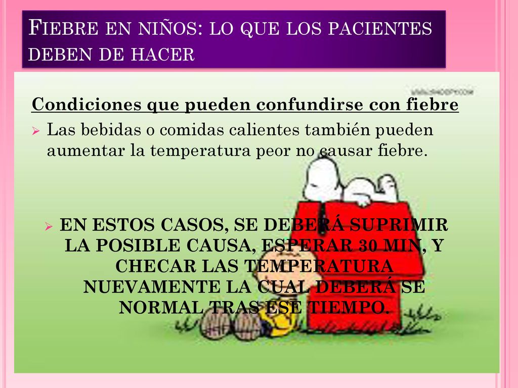 Fiebre en niños: lo que los pacientes deben de hacer