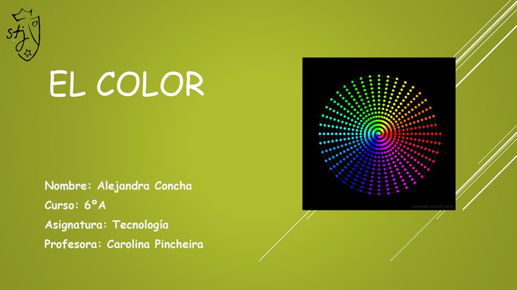 EL color Nombre: Alejandra Concha Curso: 6ºA Asignatura: Tecnología