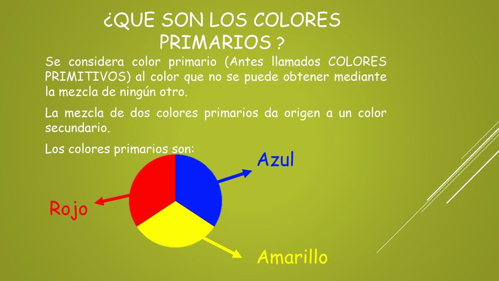 ¿Que son los colores primarios