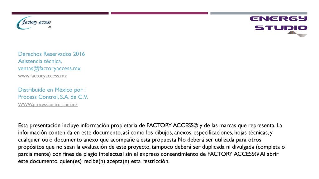 Distribuido en México por : Process Control, S.A. de C.V.
