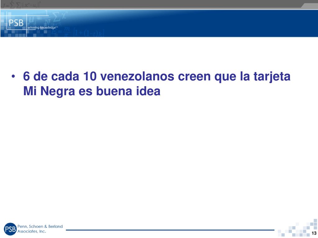 6 de cada 10 venezolanos creen que la tarjeta Mi Negra es buena idea