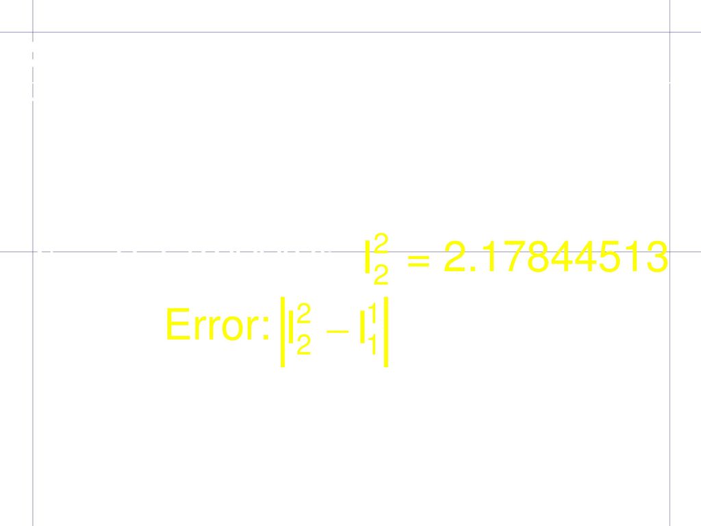 Solución Trapecios, n = 16: = = = Error: