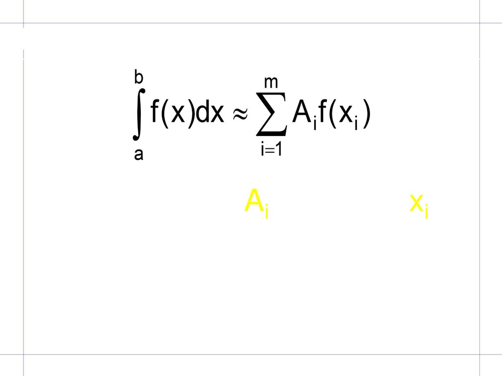 El método de Gauss donde tanto los Ai como los xi se determinen con el objetivo de disminuir el error de la fórmula.