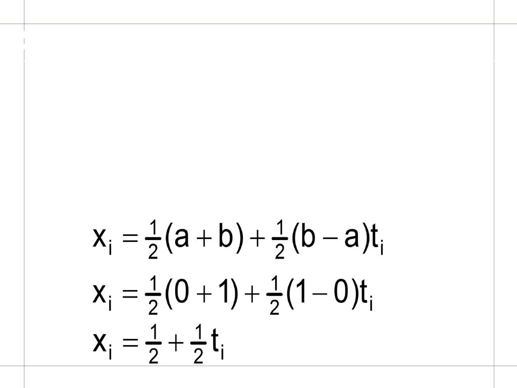 Solución t1= - 0, x1= 0, t2= 0 x2= 0,5 t3= 0, x3= 0,