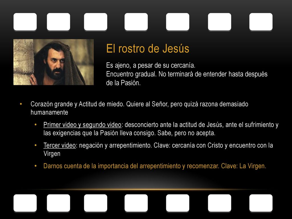 El rostro de Jesús Es ajeno, a pesar de su cercanía.