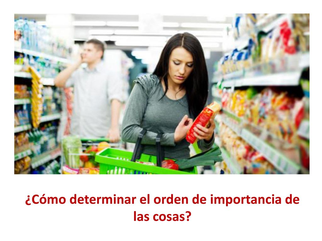 ¿Cómo determinar el orden de importancia de las cosas