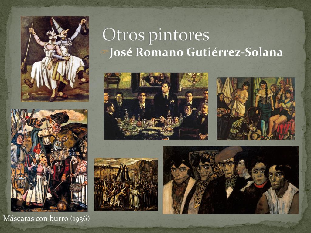Otros pintores José Romano Gutiérrez-Solana Máscaras con burro (1936)