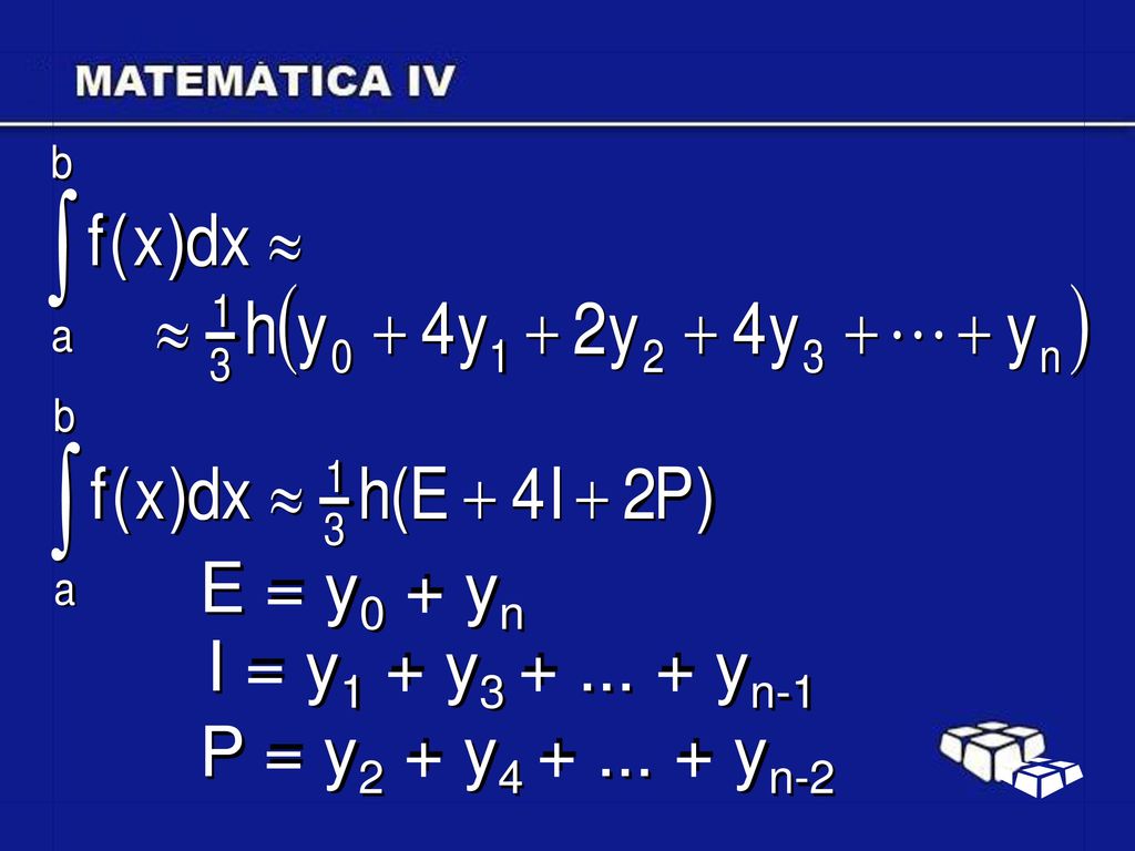 E = y0 + yn I = y1 + y yn-1 P = y2 + y yn-2