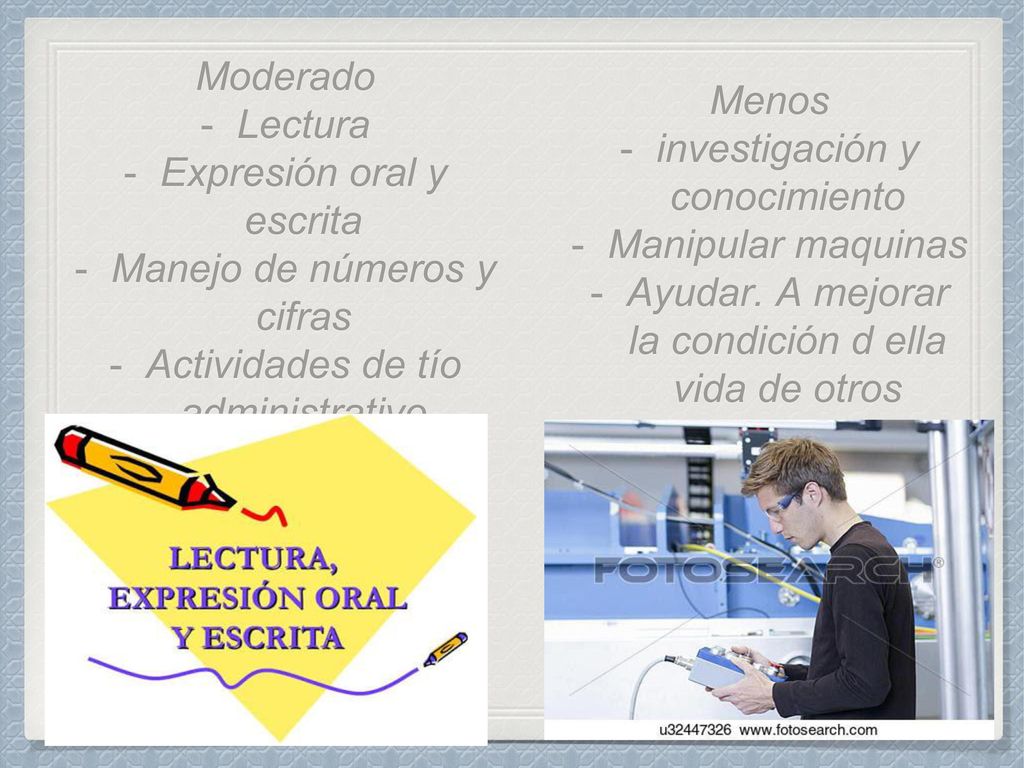 Expresión oral y escrita Manejo de números y cifras