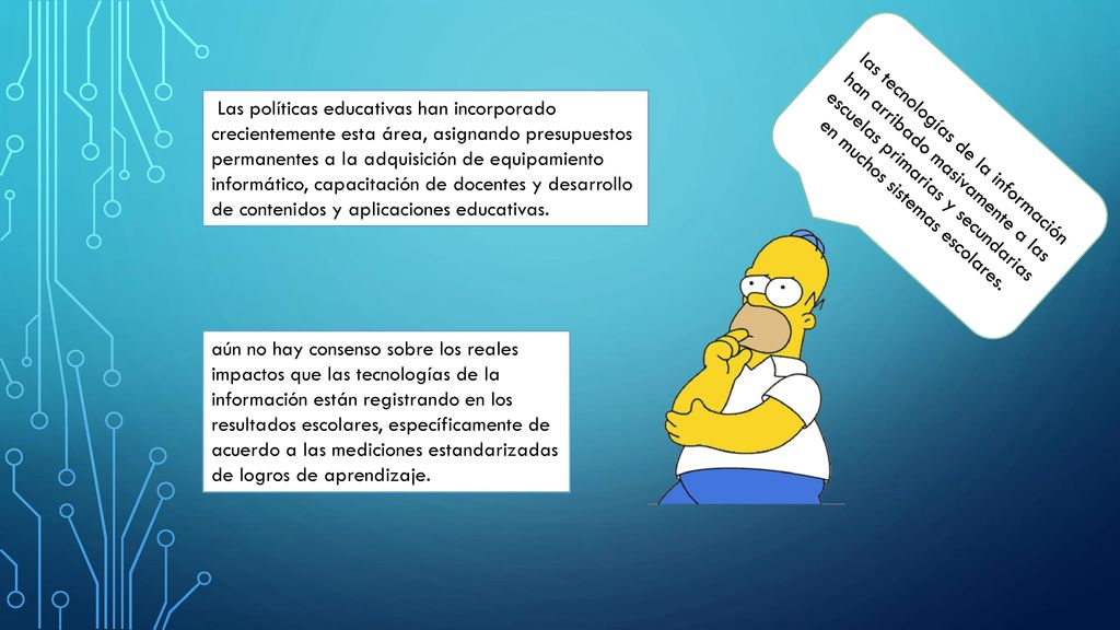 las tecnologías de la información han arribado masivamente a las escuelas primarias y secundarias en muchos sistemas escolares.