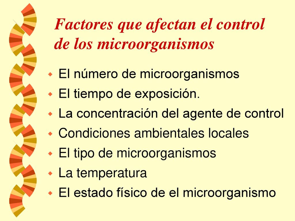 Factores que afectan el control de los microorganismos