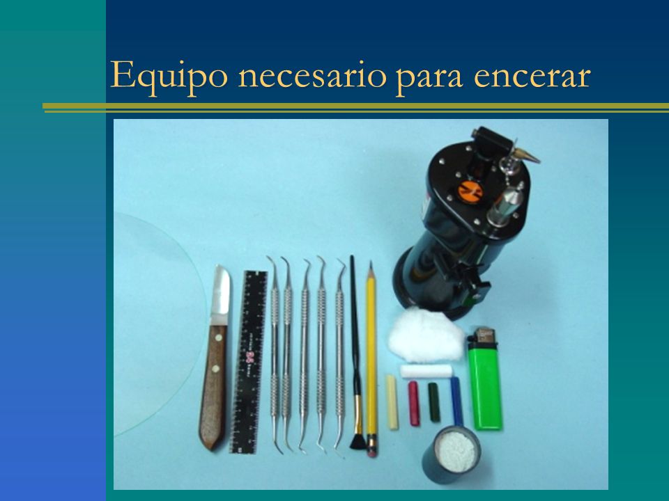 Equipo necesario para encerar