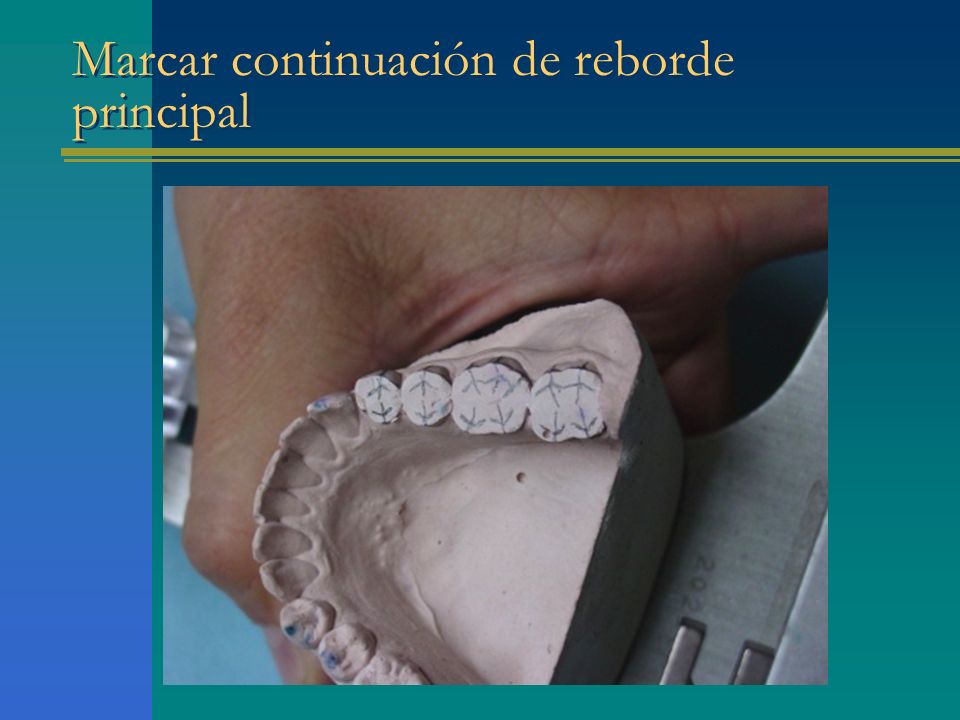 Marcar continuación de reborde principal