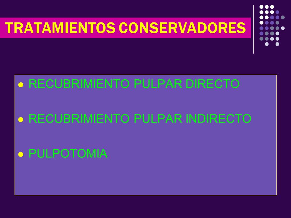 TRATAMIENTOS CONSERVADORES