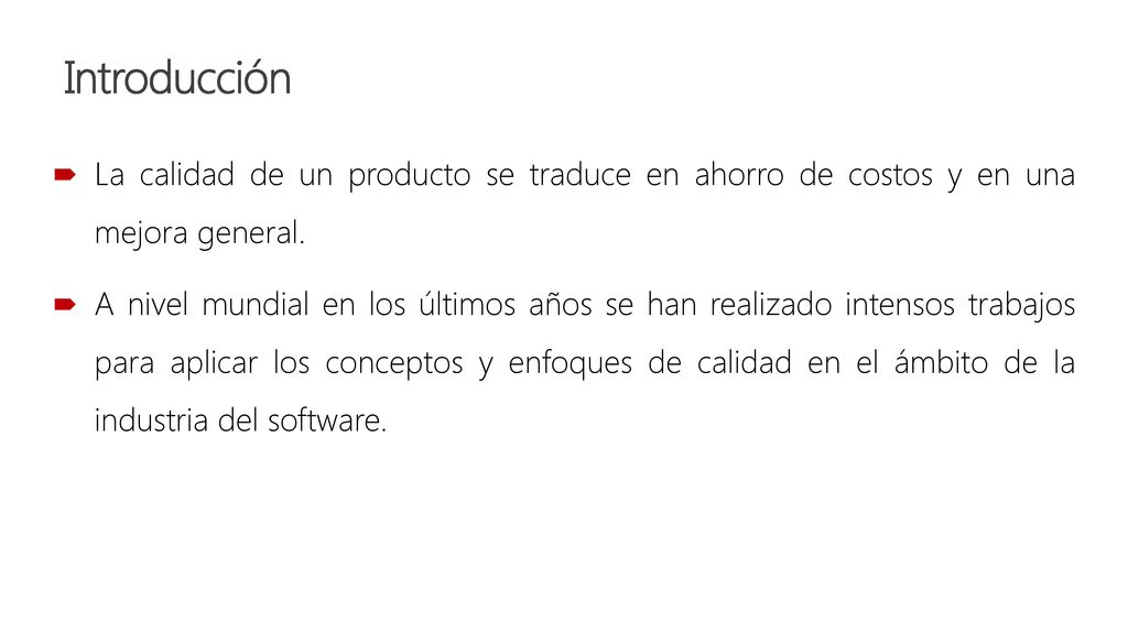 Build /28/2018. Introducción. La calidad de un producto se traduce en ahorro de costos y en una mejora general.