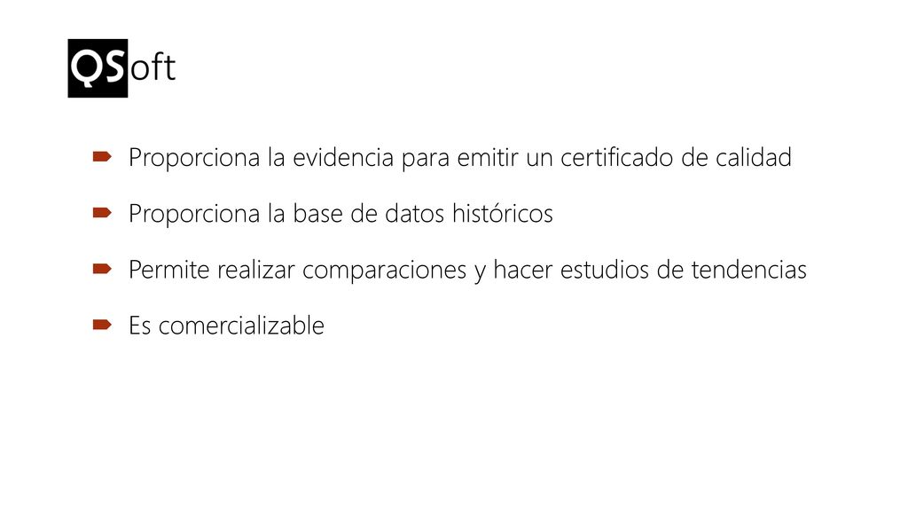 Proporciona la evidencia para emitir un certificado de calidad