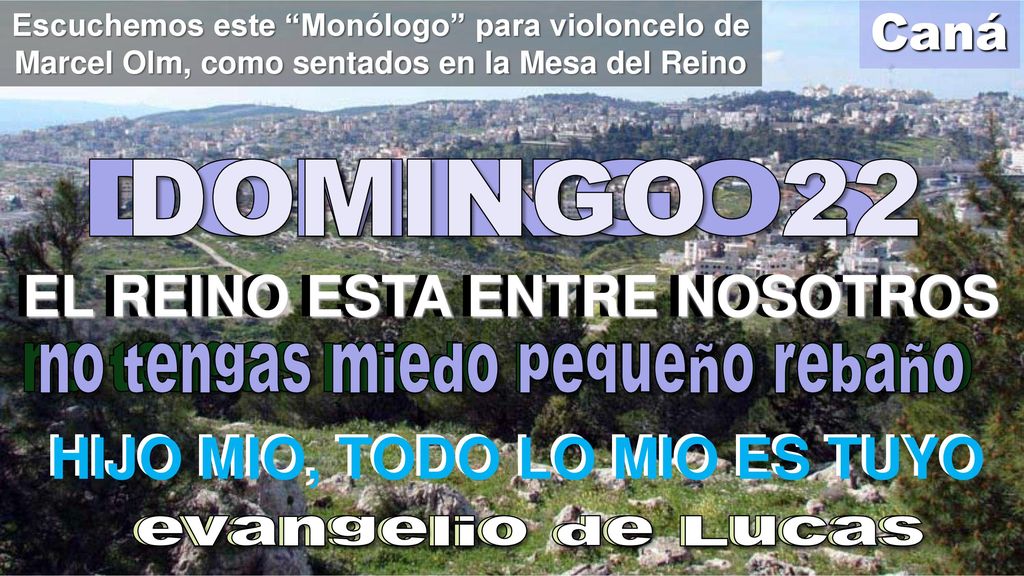 EL REINO ESTA ENTRE NOSOTROS EL REINO ESTA ENTRE NOSOTROS