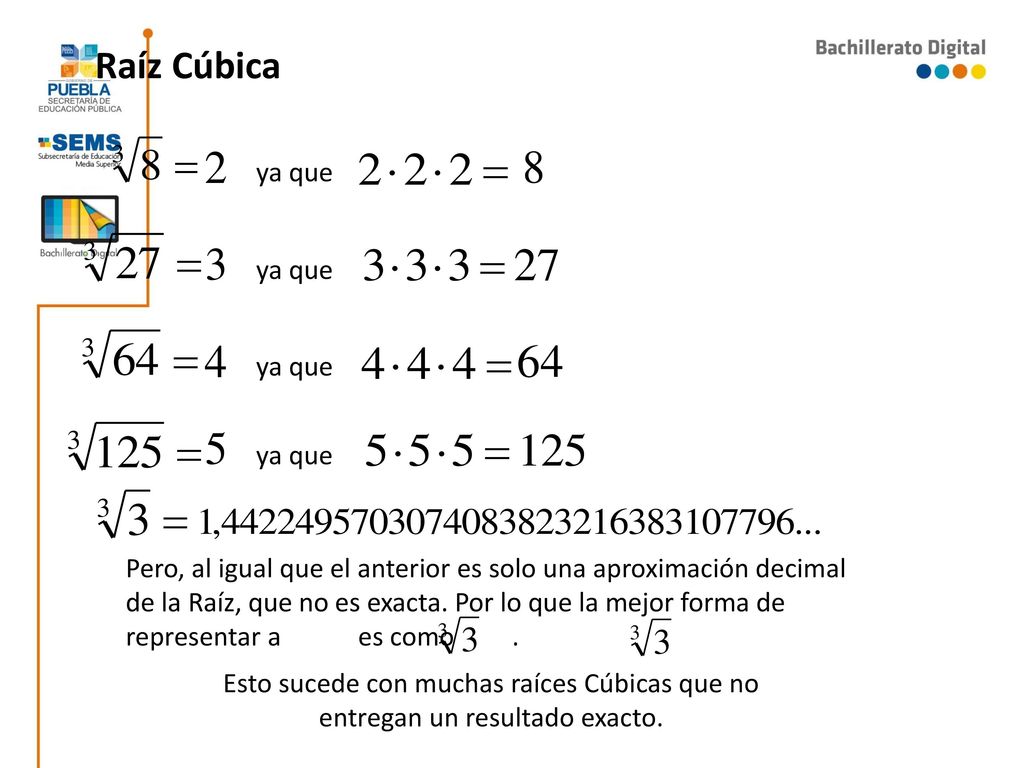 Raíz Cúbica ya que ya que ya que ya que