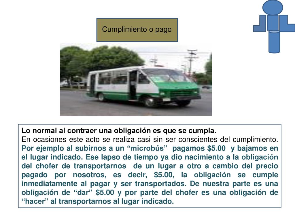 Cumplimiento o pago Lo normal al contraer una obligación es que se cumpla.