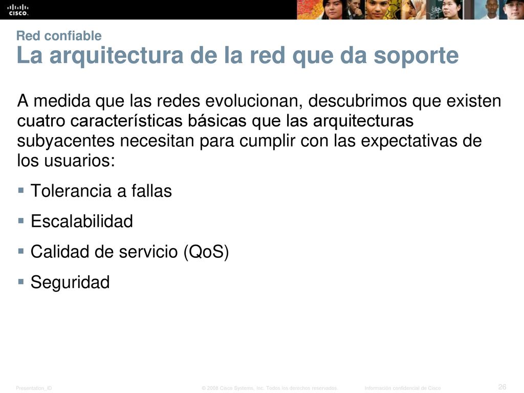 Red confiable La arquitectura de la red que da soporte
