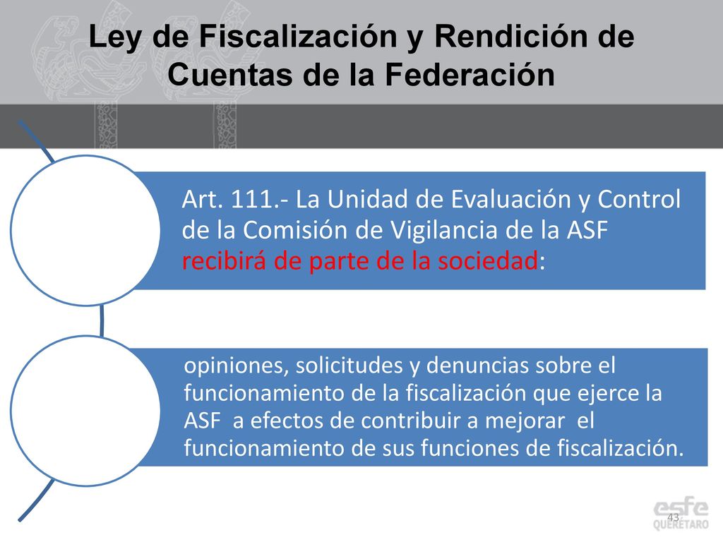 Ley de Fiscalización y Rendición de Cuentas de la Federación