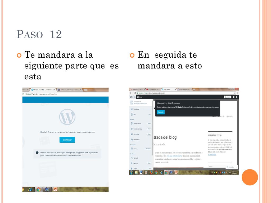 Paso 12 Te mandara a la siguiente parte que es esta