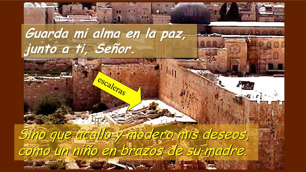 Guarda mi alma en la paz, junto a ti, Señor.