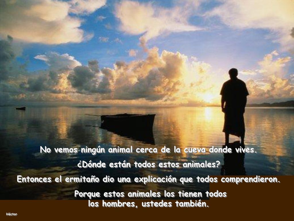 No vemos ningún animal cerca de la cueva donde vives.