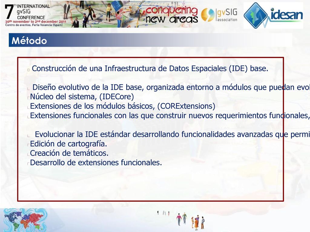 Método Construcción de una Infraestructura de Datos Espaciales (IDE) base.