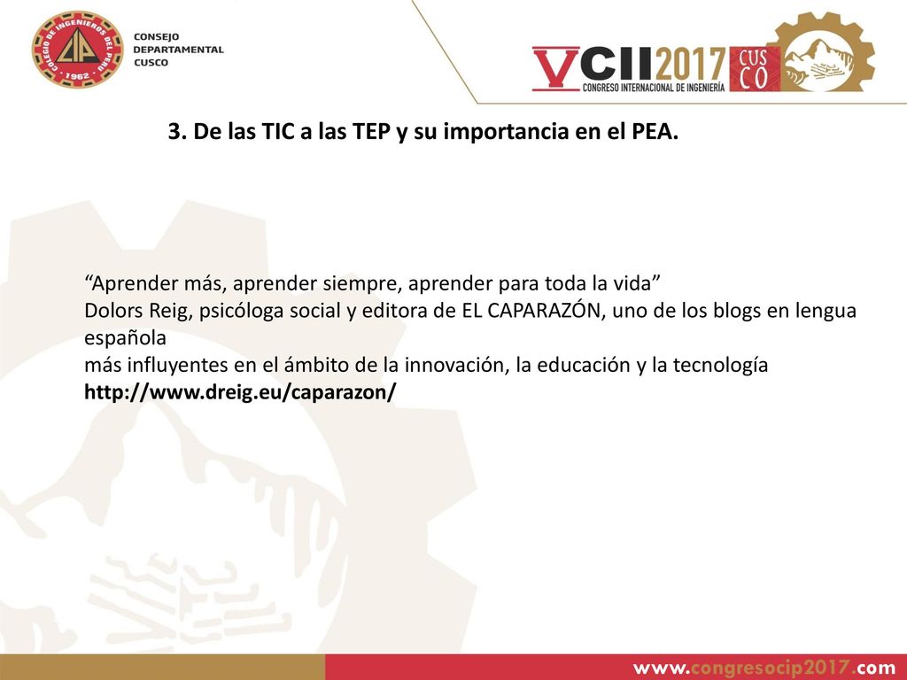 3. De las TIC a las TEP y su importancia en el PEA.