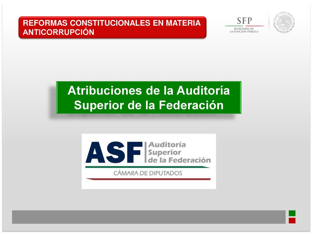 Atribuciones de la Auditoría Superior de la Federación
